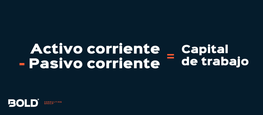 Fórmula para calcular el índice capital de trabajo